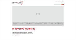 Desktop Screenshot of leadpharma.com