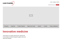 Tablet Screenshot of leadpharma.com